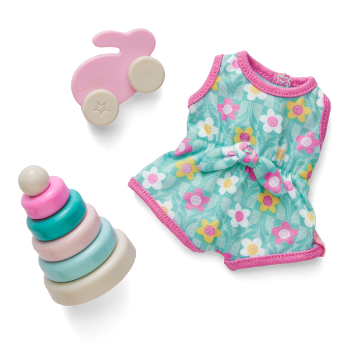 Little Bitty Baby™ Flower Romper & Play Set for 7.75-inch Dolls C7