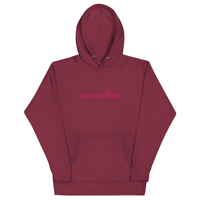 American Girl® Burgundy Hoodie for Adults U8