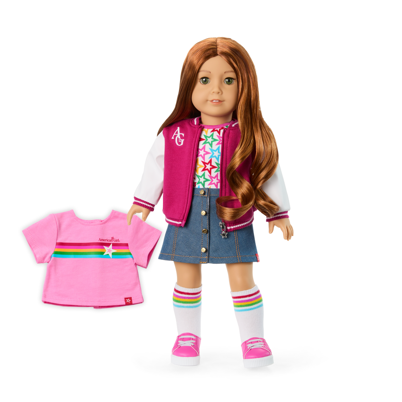 Truly Me™ 18-inch Doll #103 with wavy red hair O3