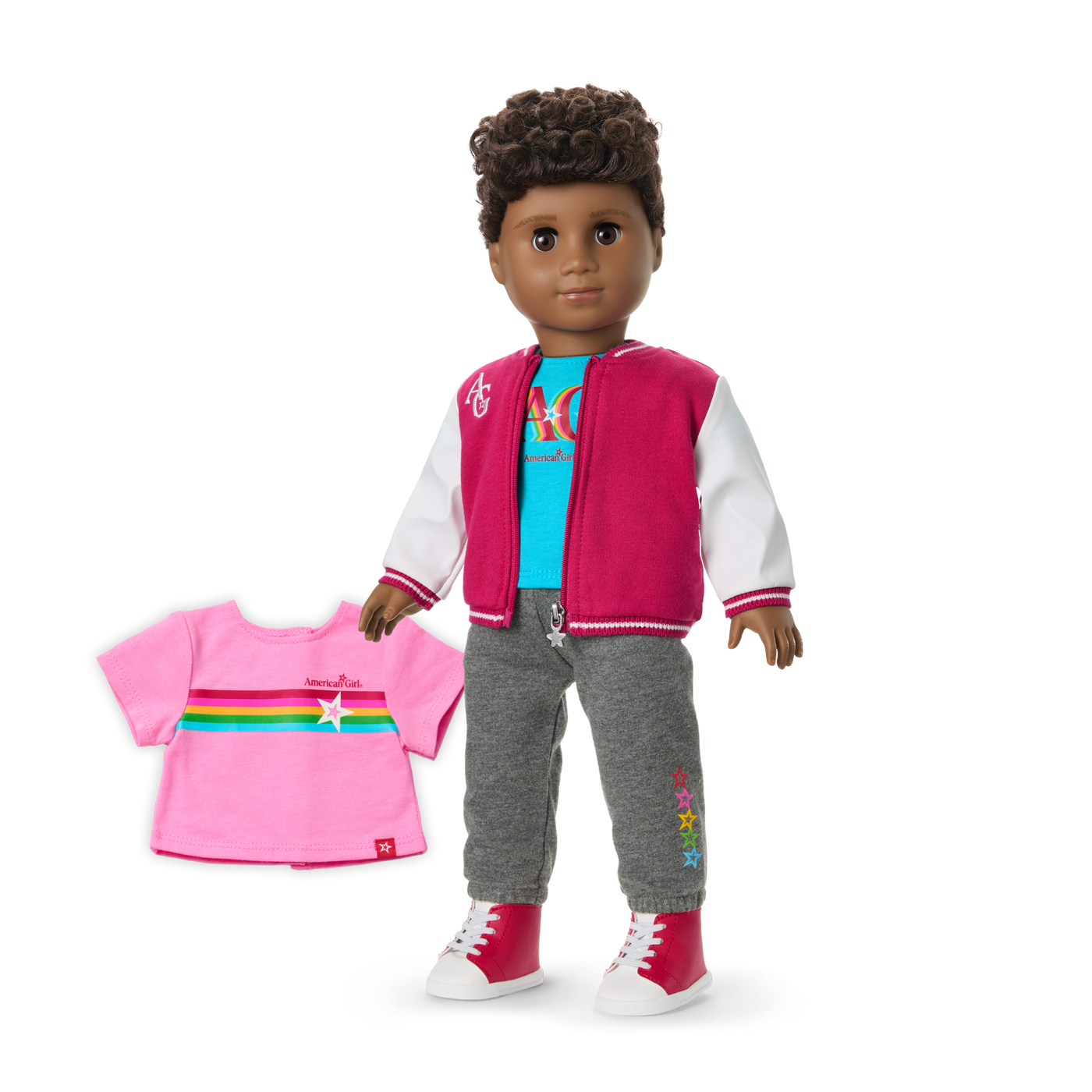 Truly Me™ 18-inch Doll #113 with curly dark-brown hair V9