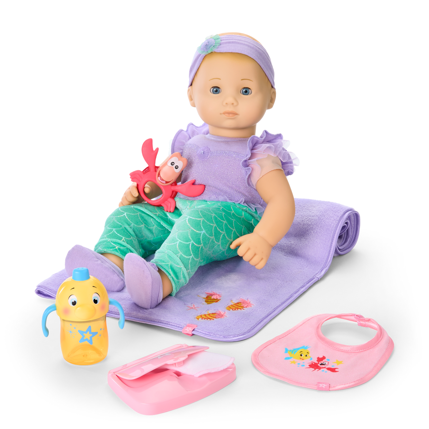 Disney Princess Ariel Cuddle & Care Set with Bitty Baby® Doll by American Girl® G5
