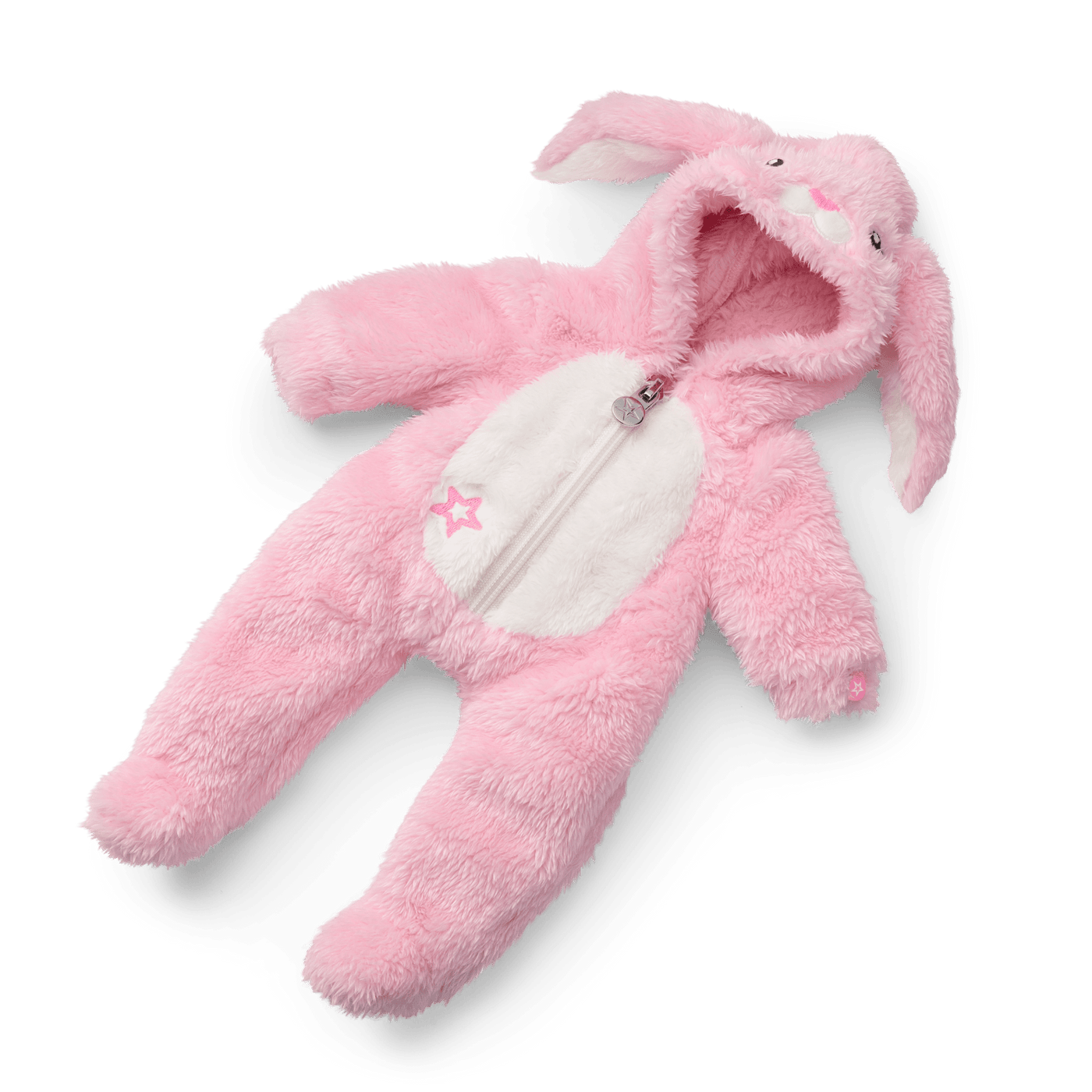 Playful Pink Bunny One-Piece Outfit for Bitty Baby® Dolls V5