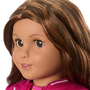 Truly Me™ 18-inch Doll #117 with wavy dark-brown hair P0