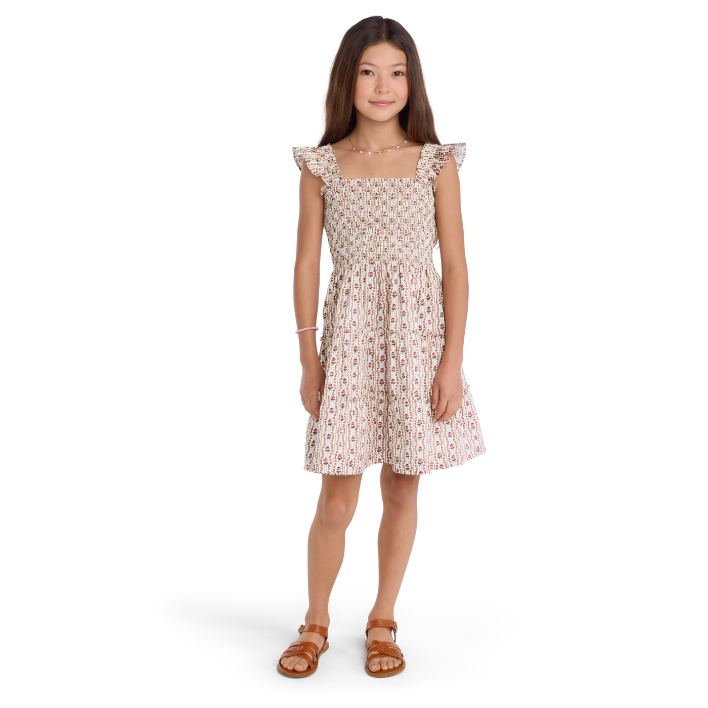 American Girl® x Hill House Home Tiny Ellie Nap Dress for Girls (Felicity™ Print) M3