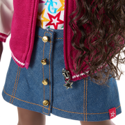 Truly Me™ 18-inch Doll #127 with curly dark-brown hair P5