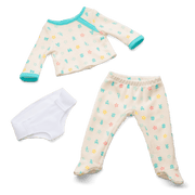 Bitty Baby® Doll #2 with brown hair in Pastel Blue A5