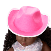 Glam Pink Cowgirl Outfit for 18-inch Dolls K1
