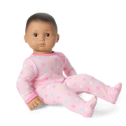 Bitty Baby® Doll #5 with dark-brown hair in Pastel Pink X9