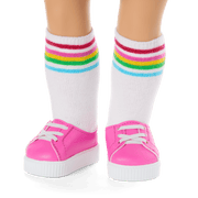 Truly Me™ 18-inch Doll #116 with wavy purple-and-pink hair G5