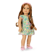 Pastel Petals Dress for 18-inch Dolls Q5