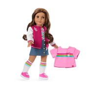 Truly Me™ 18-inch Doll #117 with wavy dark-brown hair P0