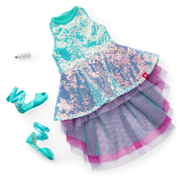 Glam Shimmering Ocean Outfit for 18-inch Dolls S1