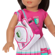 Raquel's™ Pickleball Bag & Paddle Set for 18-inch Dolls (Girl of the Year™ 2026) E0