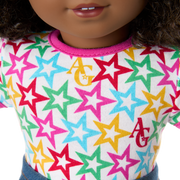 Truly Me™ 18-inch Doll #112 with curly dark-brown hair F2