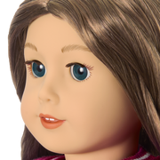 Truly Me™ 18-inch Doll #126 with wavy brown hair X7