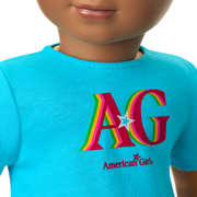 Truly Me™ 18-inch Doll #113 with curly dark-brown hair V9
