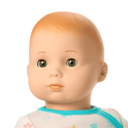 Bitty Baby® Doll #6 with red hair in Pastel Blue J3