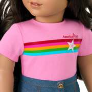 Truly Me™ 18-inch Doll #108 with curly black-brown hair F8