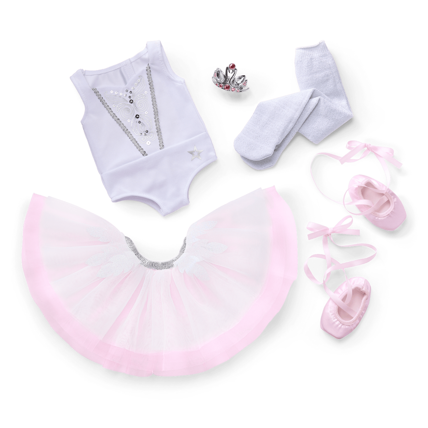 My First Ballet Recital Costume for 18-inch Dolls Y8
