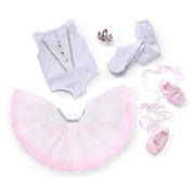 My First Ballet Recital Costume for 18-inch Dolls Y8