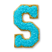 AG™ Letter S Stick-On Patch L2
