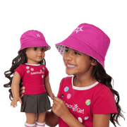 AG™ Star Bucket Hat Set for Girls & Dolls G1