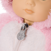 Playful Pink Bunny One-Piece Outfit for Bitty Baby® Dolls V5