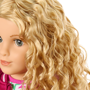 Truly Me™ 18-inch Doll #115 with curly blonde hair W8