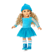 December Blue Brilliance Topaz Outfit for 18-inch Dolls N8