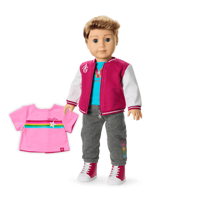 Truly Me™ 18-inch Doll #104 with straight caramel hair U3