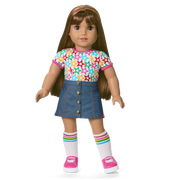 Truly Me™ 18-inch Doll #122 with straight dark-brown hair T3