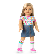 Truly Me™ 18-inch Doll #131 with straight blonde hair K5