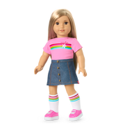 Truly Me™ 18-inch Doll #131 with straight blonde hair K5