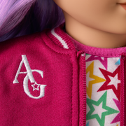 Truly Me™ 18-inch Doll #116 with wavy purple-and-pink hair V7