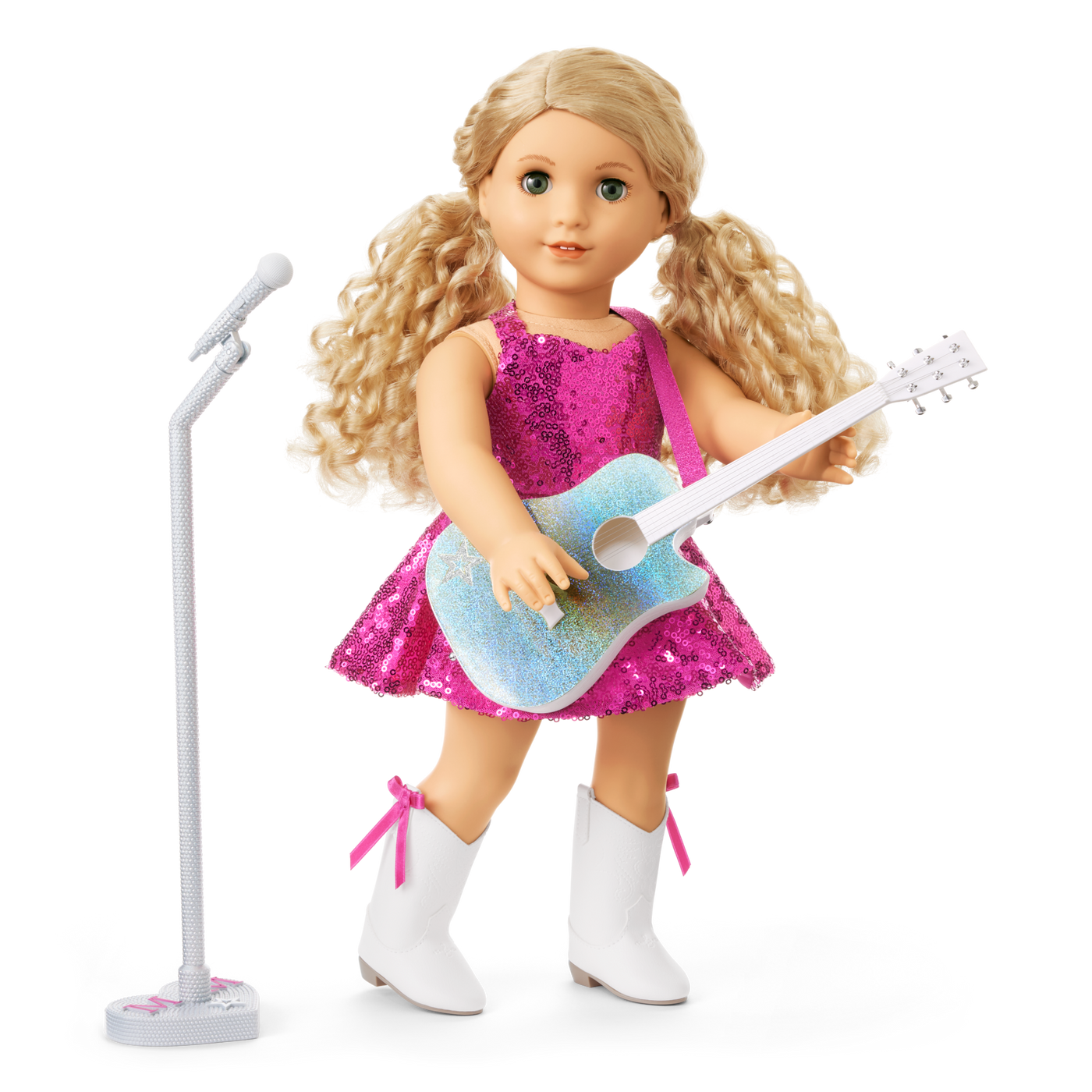 American Girl® x Megan Moroney Stage Outfit, Guitar & Mic Stand for 18-inch Dolls R2