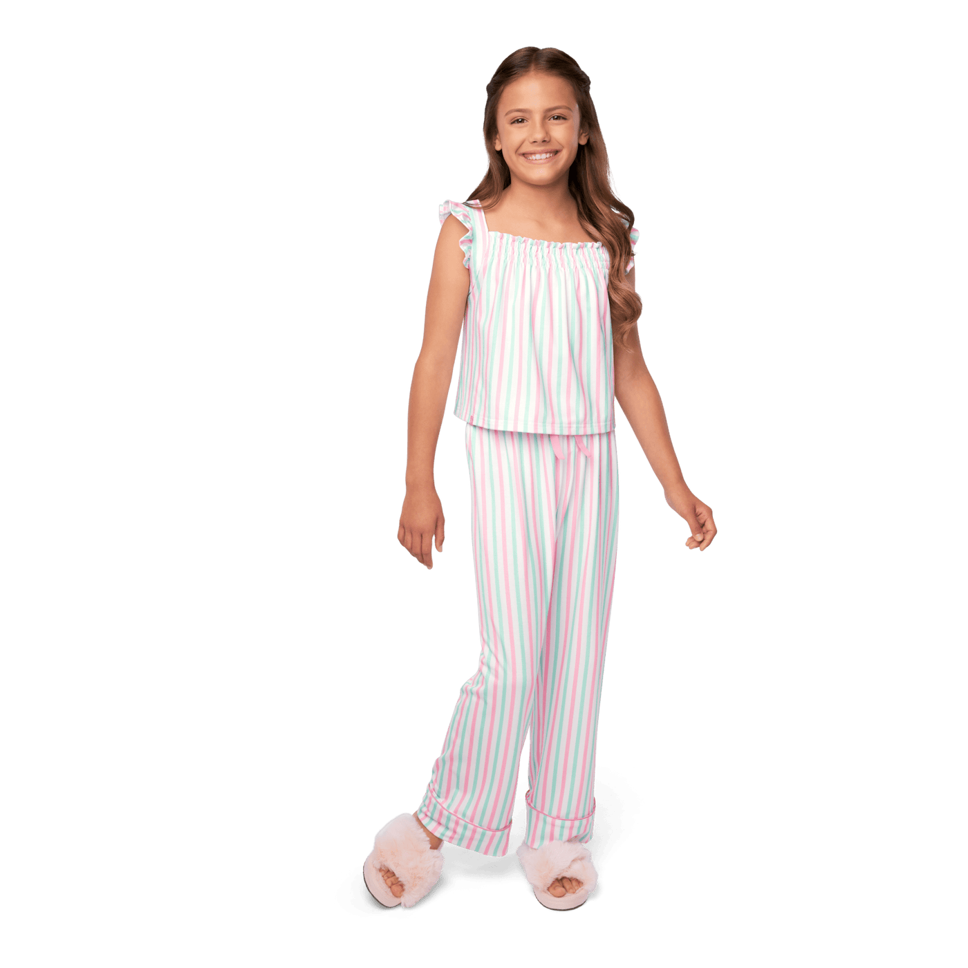 Raquel's™ Coastal Stripes Pajamas for Girls (Girl of the Year™ 2026) K2