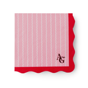 American Girl™ x Bonjour Fête Pink Pinstripe Small Napkins (Set of 20) U5