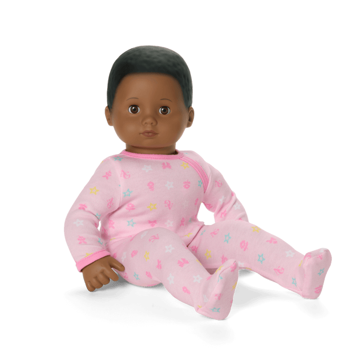 Bitty Baby® Doll #1 with black hair in Pastel Pink J2