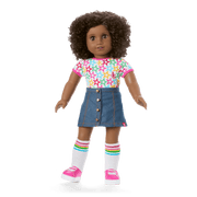 Truly Me™ 18-inch Doll #112 with curly dark-brown hair F2