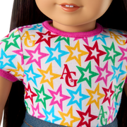 Truly Me™ 18-inch Doll #130 with straight black-brown hair Y1