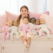 Bitty Baby® Doll #2 with brown hair in Pastel Pink Z8