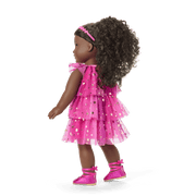 Pink Party-Ready Dress for 18-inch Dolls V5