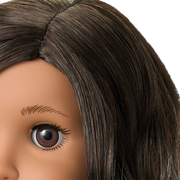 Truly Me™ 18-inch Doll #108 with curly black-brown hair F8