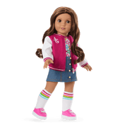 Truly Me™ 18-inch Doll #117 with wavy dark-brown hair P0