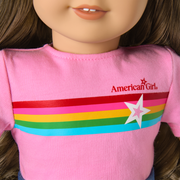Truly Me™ 18-inch Doll #126 with wavy brown hair X7