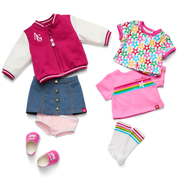 Truly Me™ 18-inch Doll #116 with wavy purple-and-pink hair G5