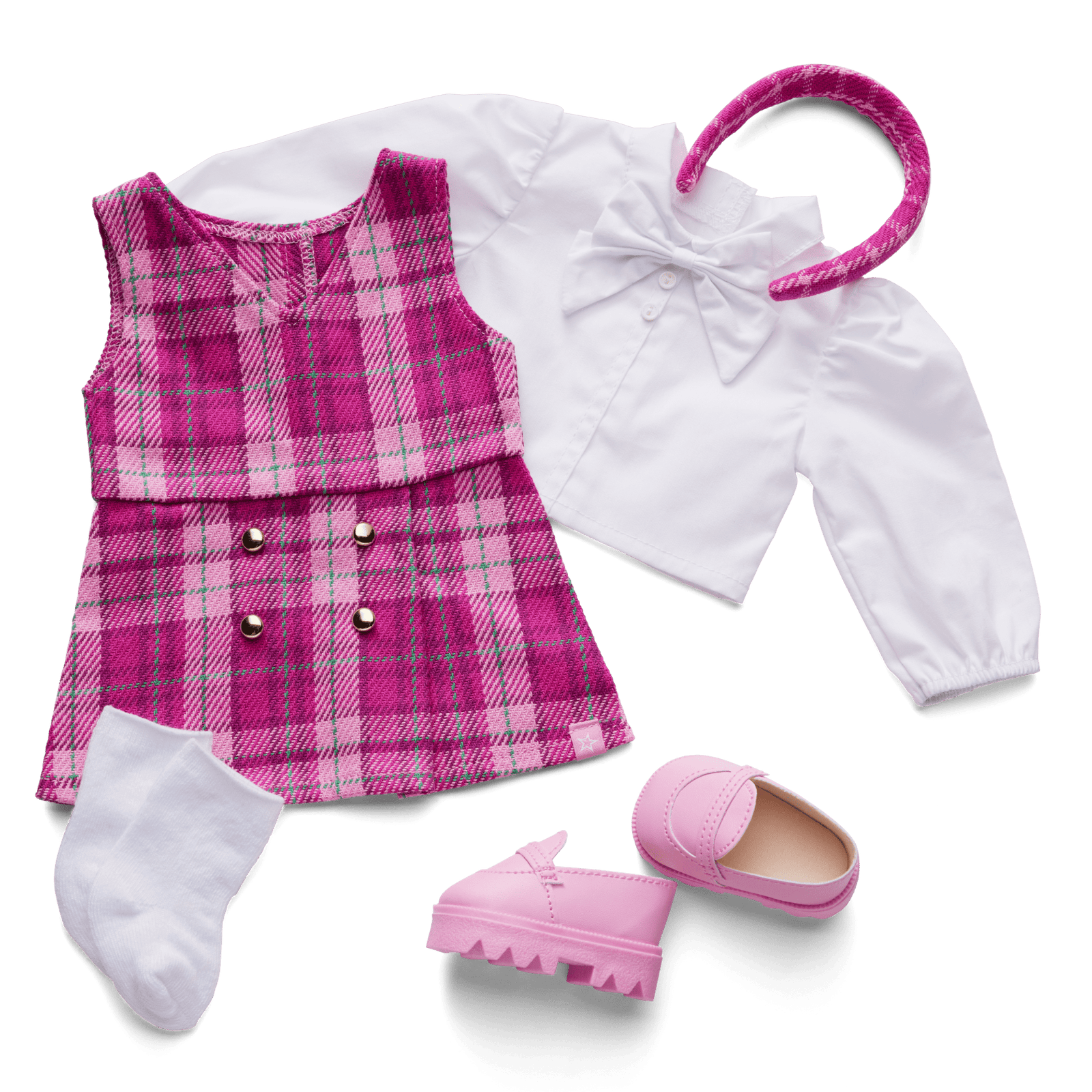 Pink & Preppy Outfit for 18-inch Dolls A3