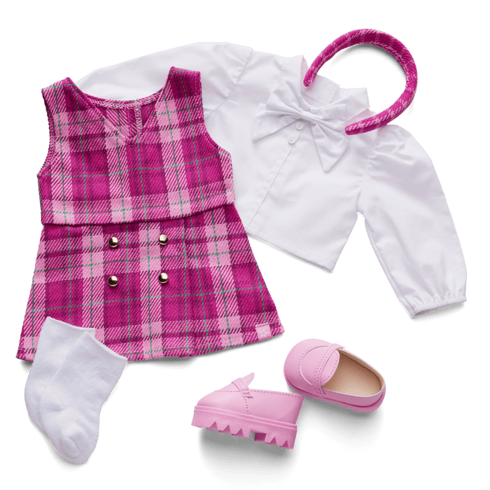 Pink & Preppy Outfit for 18-inch Dolls A3