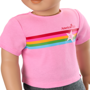 Truly Me™ 18-inch Doll #104 with straight caramel hair U3