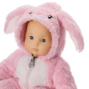 Playful Pink Bunny One-Piece Outfit for Bitty Baby® Dolls V5